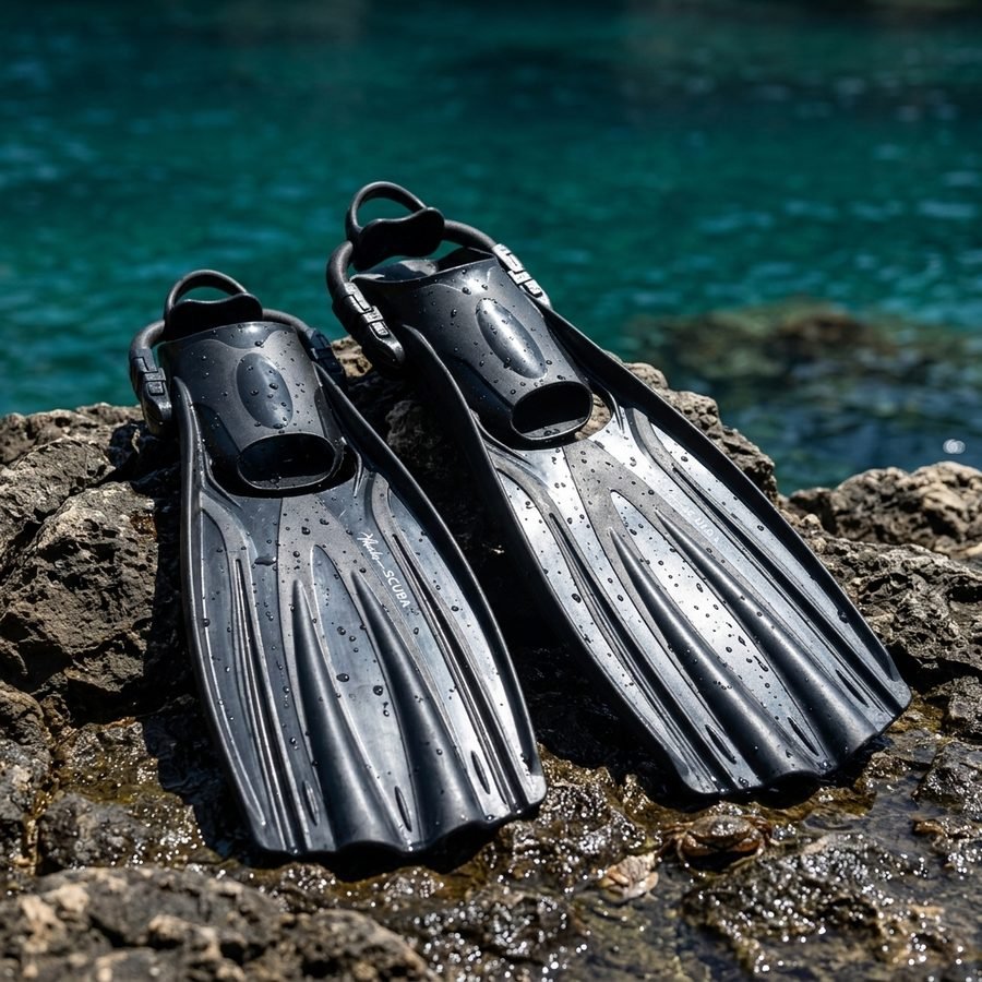 Aletas Marlin Scuba EBS – Profesionales de talón abierto para buceo