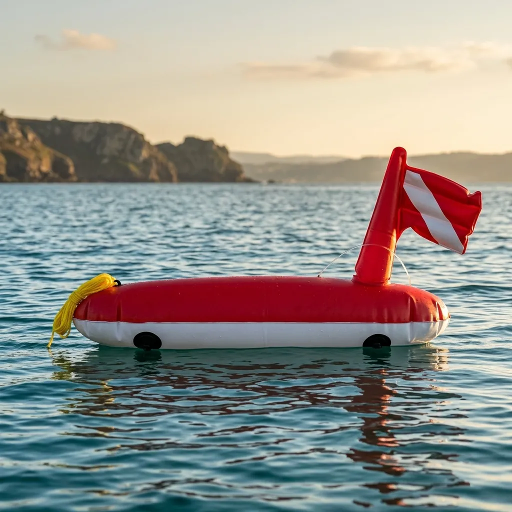 Boya torpedo Sigalsub rojo/blanco