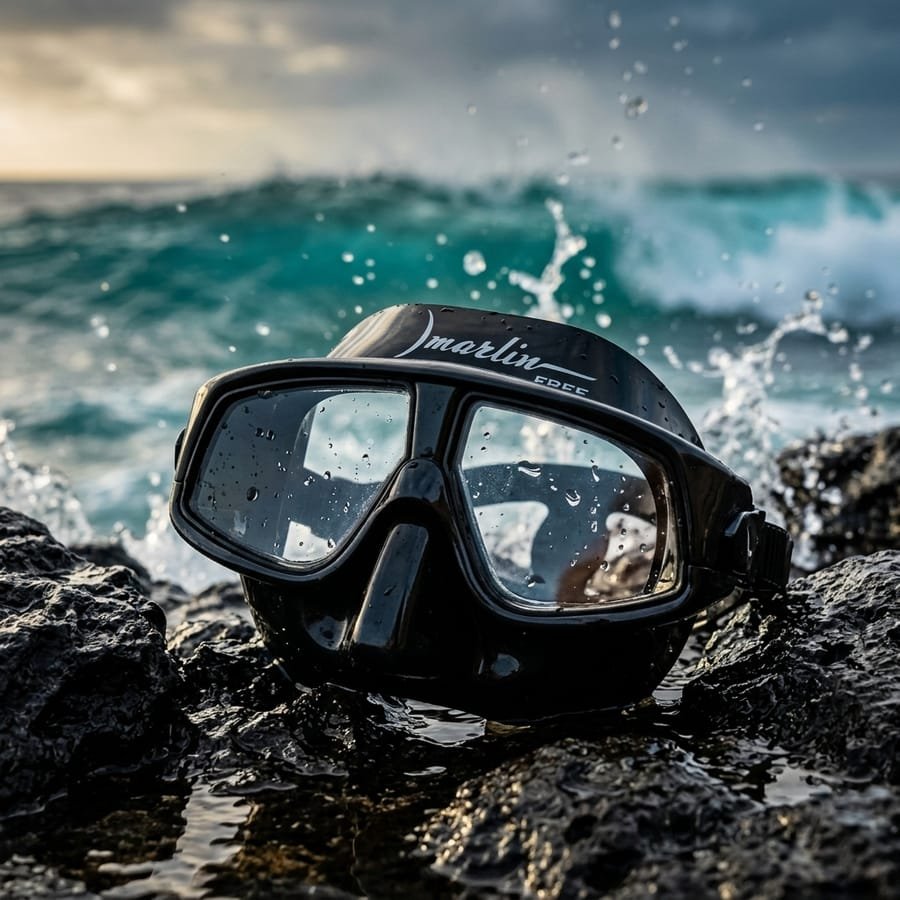 Máscara Marlin Free Apnea Ultraligera con Visión 180°