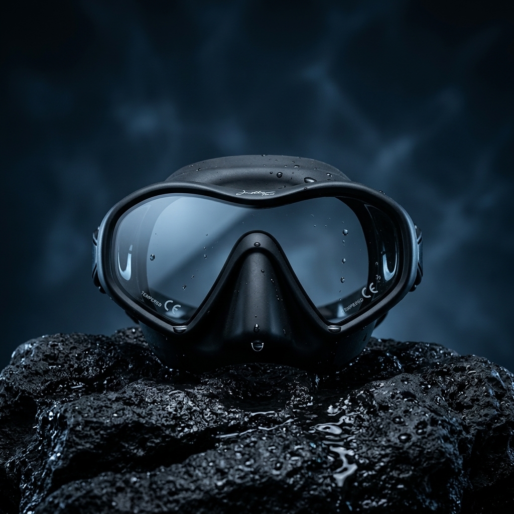 Máscara Marlin Matte Silicona Antirreflectante para Pesca Submarina y Buceo